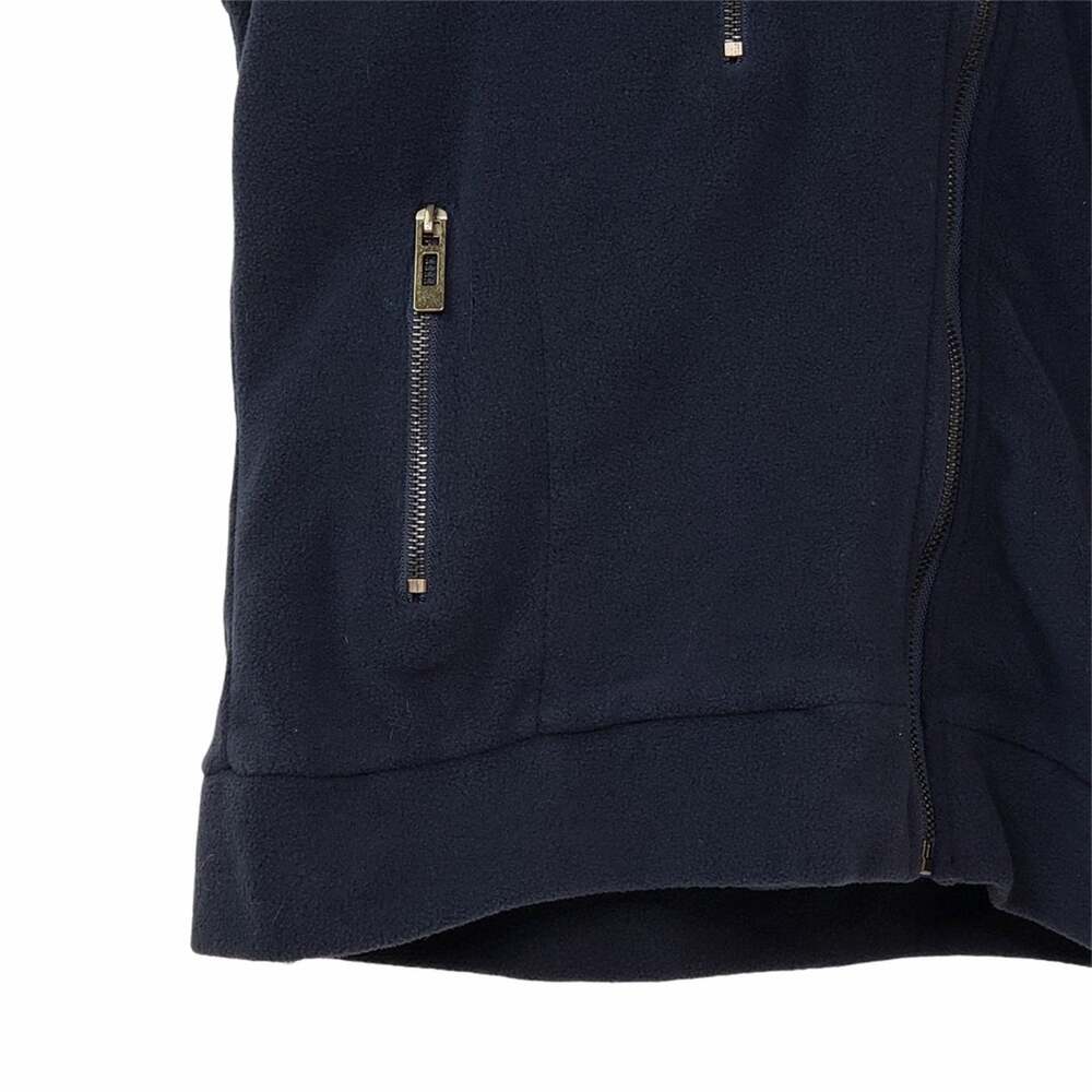 Doublju Fitted Zip-Up Hooded Moto Vest Blue  NEW - Picture 8 of 13
